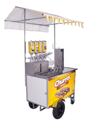 Imagem 4 de 6 de Carrinho De Churros Gourmet Masseira Fuso E 4 Doceiras - R2