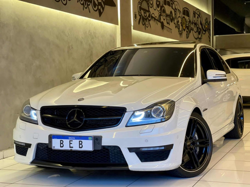 Mercedes C63 Amg 6.2 V8 2012 Com Teto Solar 40.000km Top