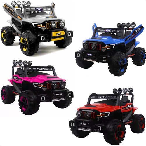 Carro Elétrico Quadriciclo Jipe 4x4 Infantil P/ 2 Crianças