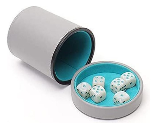 Juego De Dados Chessex Dice D6: Rojo Con Blanco TranslĂșcido,
