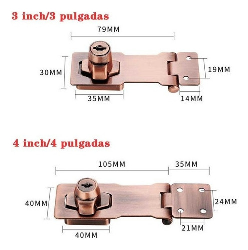 Cerrajería De Cerrojo Con Llave Cerrojo De Bloqueo Con Llave