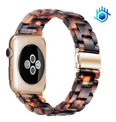 Imagen 5 de 8 de Correa Extensible Tipo Resina Para Apple Watch Premium +mica