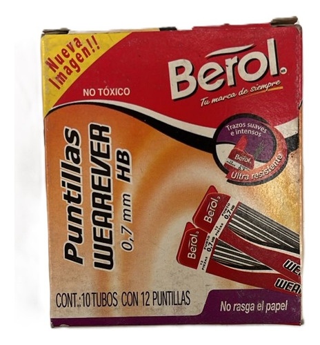 Puntillas Wearever Berol Hb 0.7mm Negro