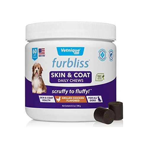 Furbliss Skin And Coat Supplement For Dogs With Omega C8h2p