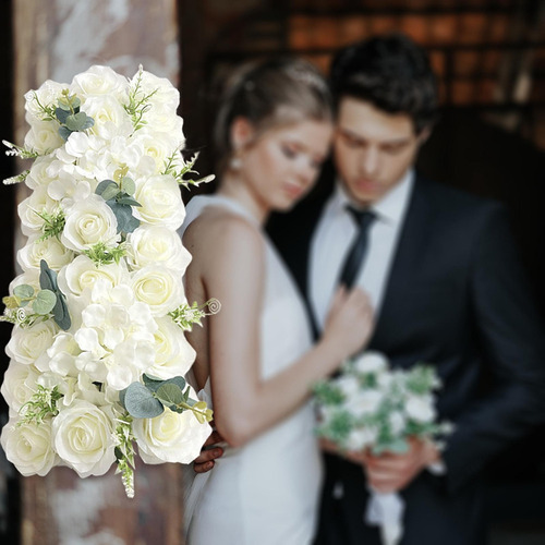 Decoración De La Pared De La Boda Del Panel Estilo Blanco