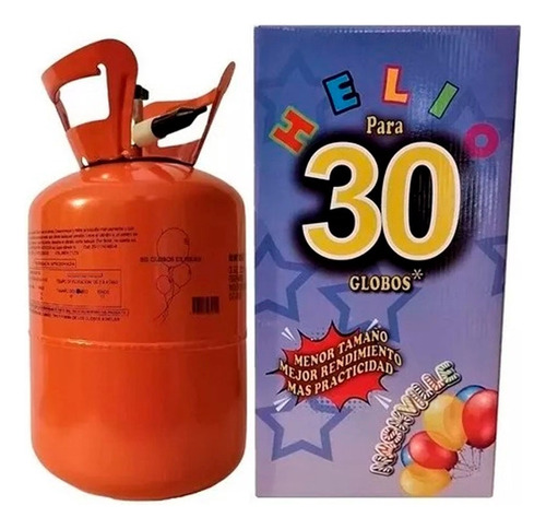 Garrafa Gas Helio Tanque Descartable Para 30 Globos