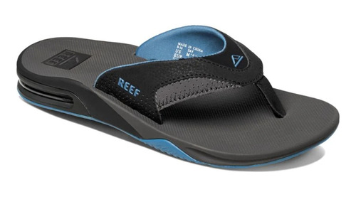 Ojotas Sandalias Reef Fanning Grey Light Blue - Potenza Shop