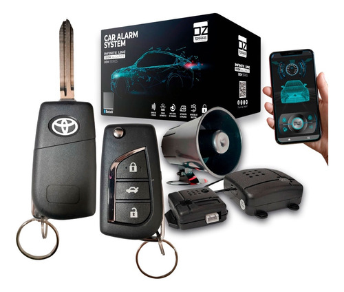 Alarma Bluetooth App Flip Llave Sierra Tipo Toyota