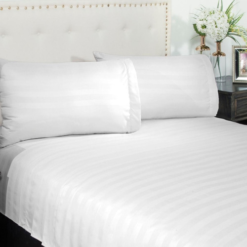 Juego De Sabanas King Size Soft Blanco Envio Gratis