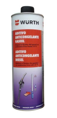 Aditivo Anticongelante Gasoil Diesel Wurth Aleman 