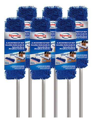 Sacudidor Mop De Microfibra Para Pisos Secos o Humedos Xl 6 Piezas - Reynera B2B