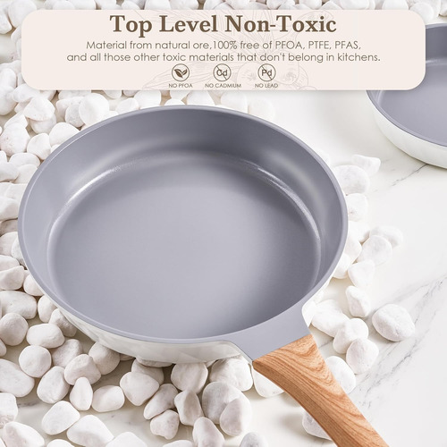 Juego De 6 Sartenes Antiadherente De Ceramica With Lid