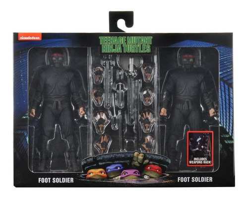 Foot Soldier 2-pack/weapons Rack - Tmnt 1990 - Neca