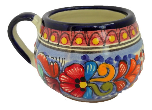 3 Tazas  Chocolatera De Talavera 100% Original