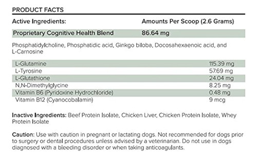 Apoyo Cognitivo Canina Del Dr. Bill Pet Suplemento  Cerebro 