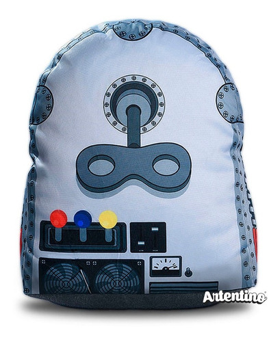 Imagen 2 de 4 de Puff Fiaca Robot Regalo Original Nene Deco Día Del Niño