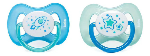 Chupeta Comfort Bico Silicone Brilha Escuro T2 2und +6m Buba