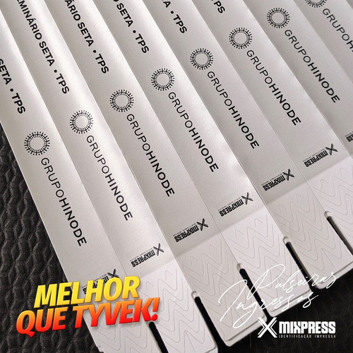 Imagem 4 de 7 de Kit 400 Pulseiras Nylon P&b + 400 Ingressos Impressão Color