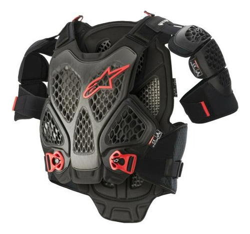 Protector De Pecho Alpinestars A6 Negro Rojo