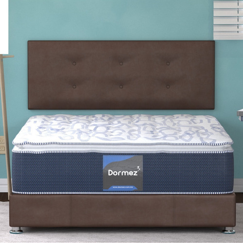 Colchón Queen Size Dormez Ortopédico Comodidad Y Descanso Color Azul