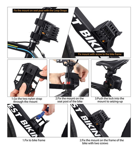 Candado Plegable Para Bicicleta, Cadena Antirrobo De 3 Llave