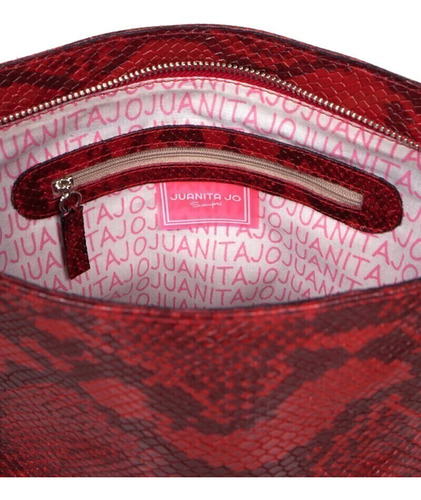 Cartera Bolso Juanita Jo Rosario Rojo Cuero