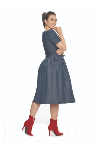 Imagen 2 de 2 de Vestido En Jean Cromo Jeans