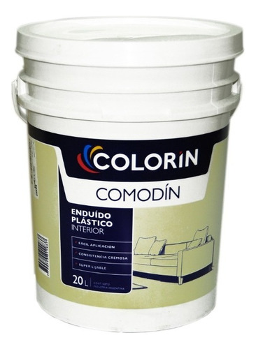 Enduido Interior Plastico Colorin Comodin 20l