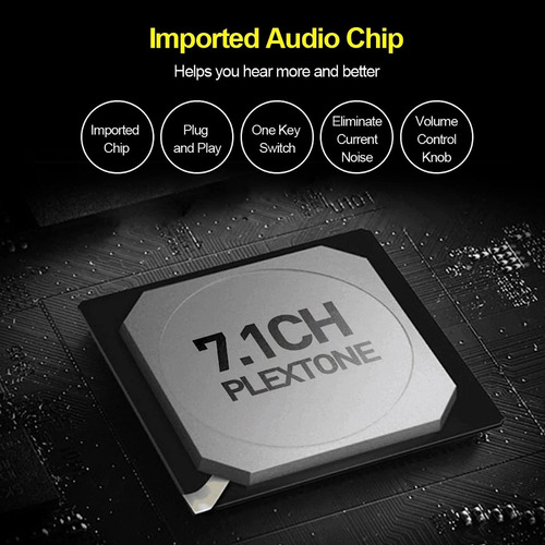 Imp-shop Tarjeta Sonido Usb 7.1 Gamer Externa 24 Bit