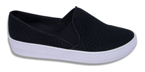 Zapato Confort Resorte Tenis Slip On Acojinado Plataforma