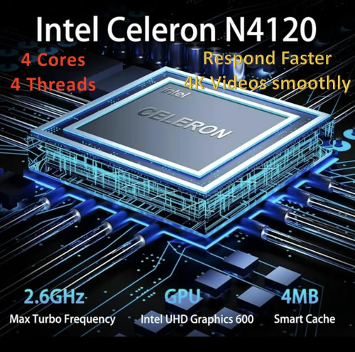 Laptop Hp 14 14'' Intel Celeron N4120 8gb 128gb -rosa