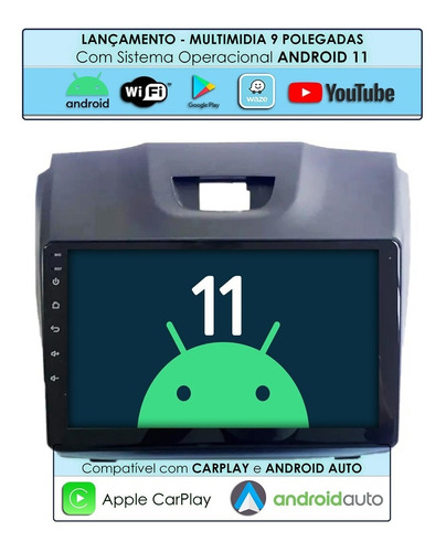 Central Multimidia Android Tela 9 Gm S10 2012 Carplay Gps