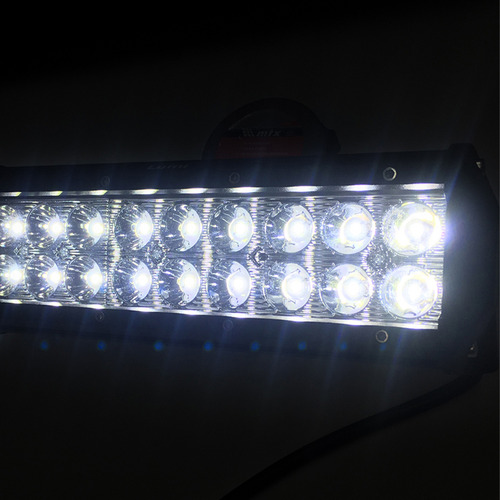 Refletor Holofote Luminaria Farol 96 Leds 288w Barra Cor Da Carcaça Preto Cor Da Luz Branco Frio
