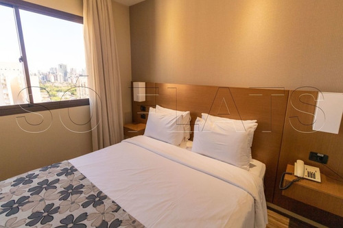 Imagem 10 de 15 de Apartamento Mobiliado No Apart-hotel The World, Para Investimento Na Vila Olímpia - Sf31615