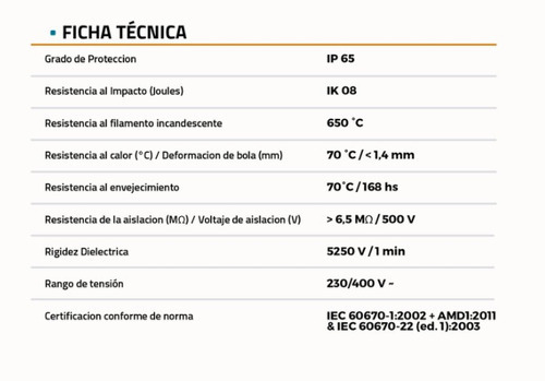 Caja Plastica De Paso Estanca Pr1002/110 Roker 212x162x110mm