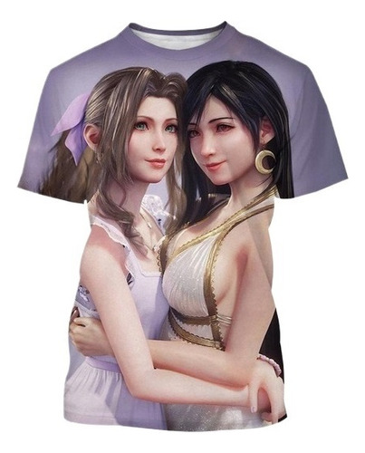 Playera 3d De La Serie Final Fantasy Tifa Lockhart