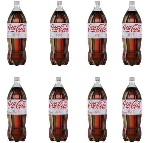 Coca Cola Botella 2,25l Light Pack X8 Gaseosa Zetta Bebidas