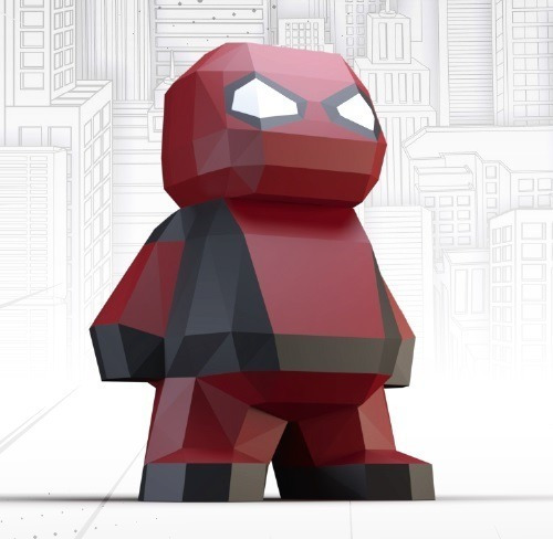 Papercraft Para Armar Deadpool Gordito Y Chiquito