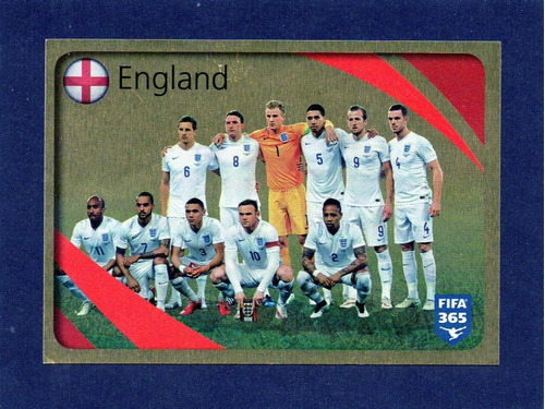 Fifa 365, 2016 Figurita N° 856 Seleccion Inglaterra. Mira!!!