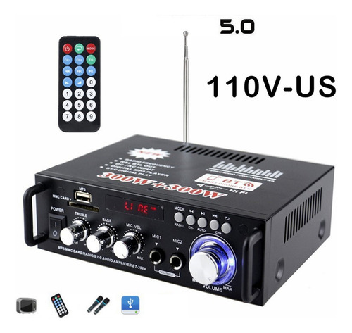 Mini Amplificador De Potencia De Audio Bluetooth De 600 W,
