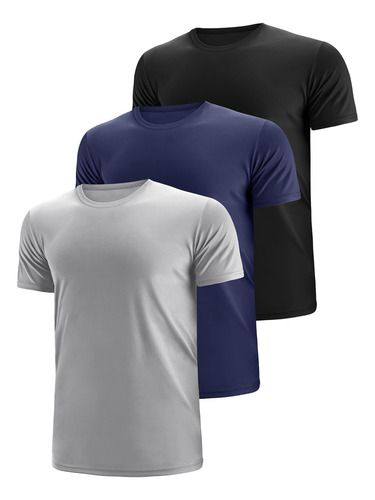 Camisetas Dry Fit Para Hombre, Paquete De 3 - Camisetas De E
