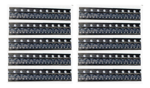 Sot-23 Para General 100 Transistores Pnp 3 Terminales 