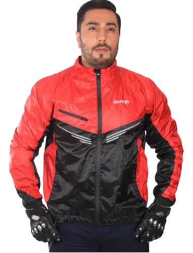 Chaqueta Impermeable Tela Polar Reflectiva Moto Ciclismo