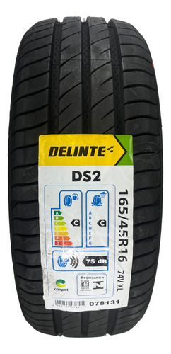 Kit 04 Pneus 165/45r16 Delinte 74v Xl Ds2 Aro 16 + Brinde