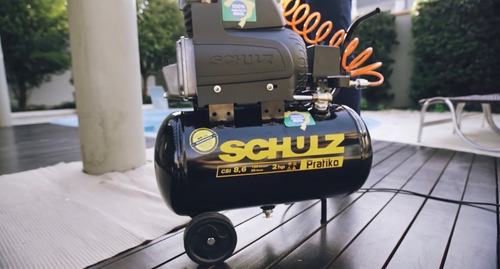 Compressor De Ar 50 Litro Schulz Pratiko Monofásico Completo