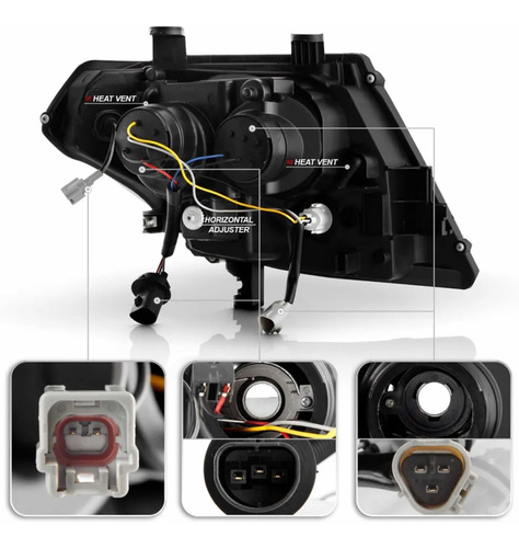 Par Faros Led Nissan Frontier Pro-4x 2009-15 16 2017 18 2019