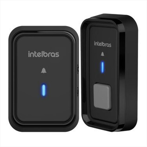 Campainha Sem Fio Cib 101 Com Bateria Preta Intelbras