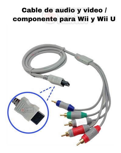 Cable De Audio Y Video Av Componente Para Wii Y Wii U Hd
