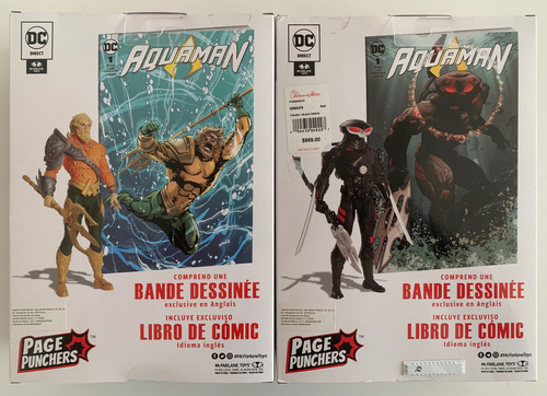 2x Dc Mcfarlane Aquaman & Black Manta Page Pungers (Reacondicionado)