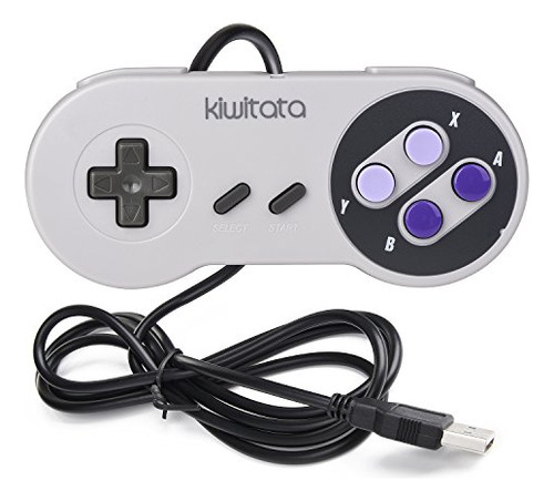 Pack 2 Controladores Usb Kiwitata Para Retro Gaming Snes